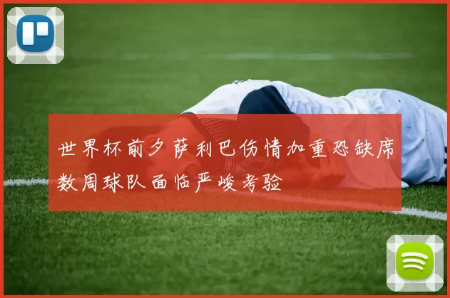 世界杯前夕萨利巴伤情加重恐缺席数周球队面临严峻考验