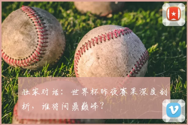 独家对话:世界杯昨夜赛果深度剖析,谁将问鼎巅峰?