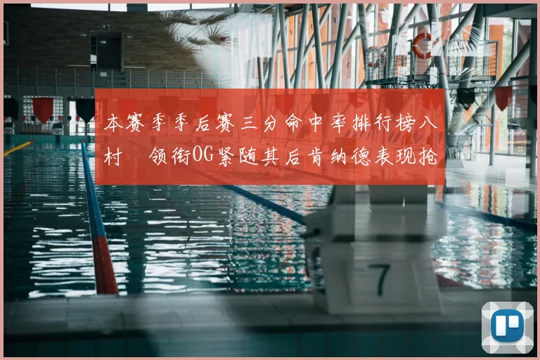 本赛季季后赛三分命中率排行榜八村塁领衔OG紧随其后肯纳德表现抢眼