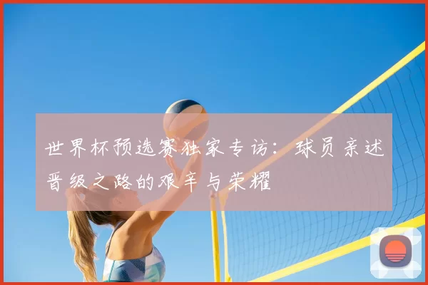 世界杯预选赛独家专访:球员亲述晋级之路的艰辛与荣耀